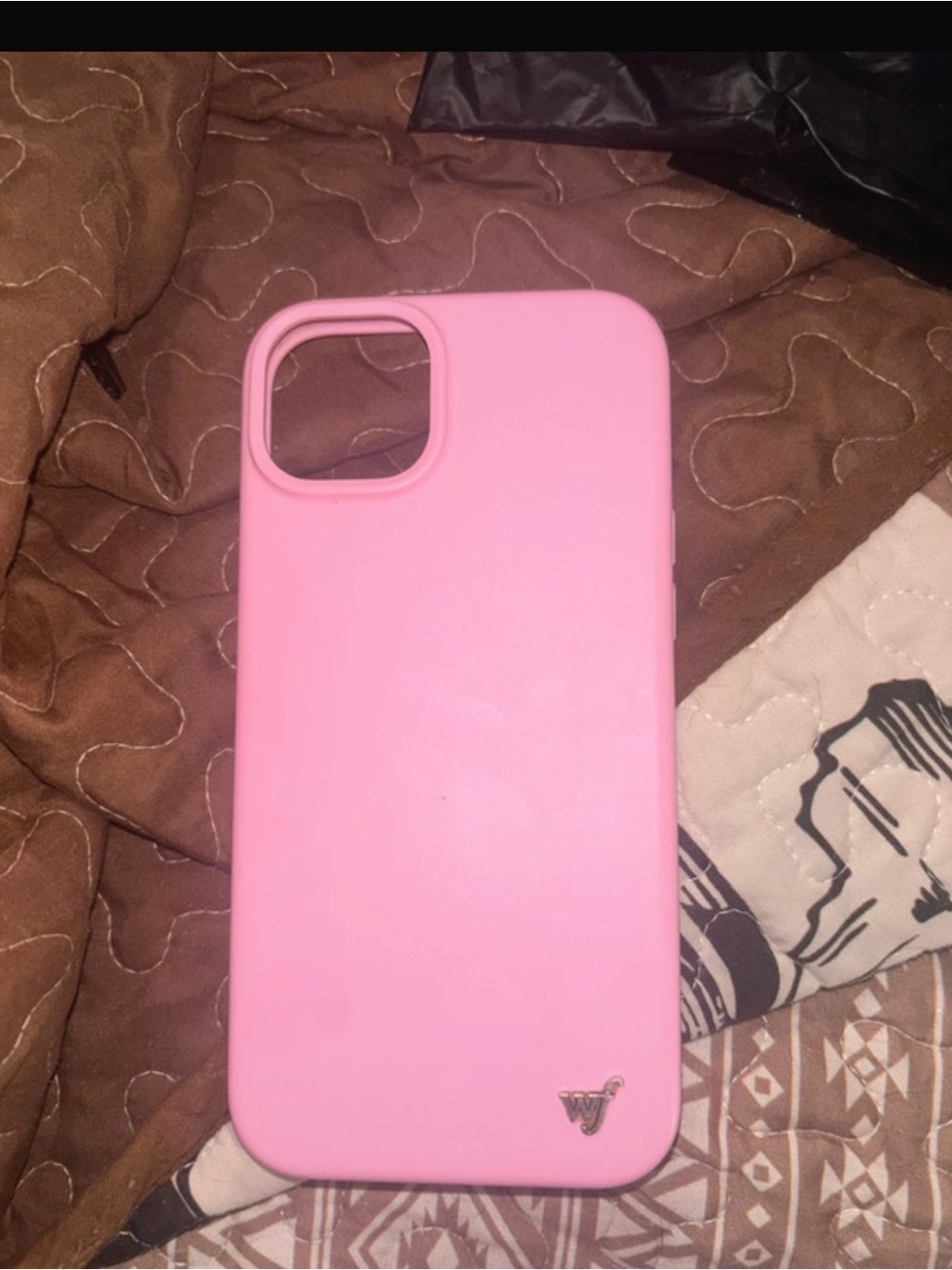 Wildflower silicone iPhone 15 plus phone case